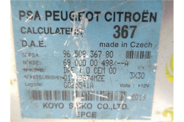 Recambio de centralita para citroen c3 1.4 hdi referencia OEM IAM 9650836780 6900000498A 