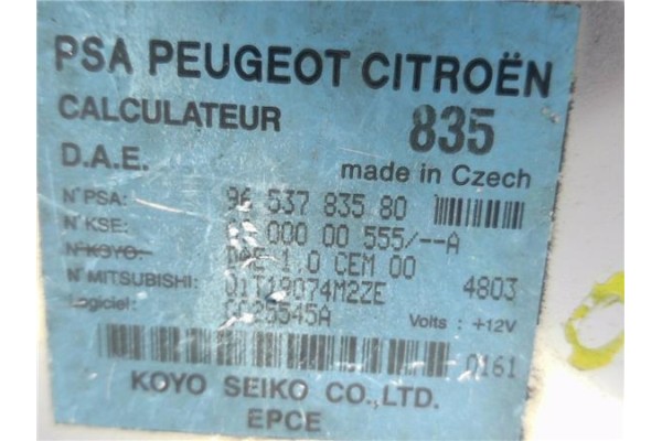 Recambio de centralita para citroen c3 1.4 hdi referencia OEM IAM 9653783580 DAE10CEH00 