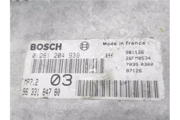 Recambio de centralita para citroen xsara berlina 1.6 i referencia OEM IAM 9633184780 261204939 