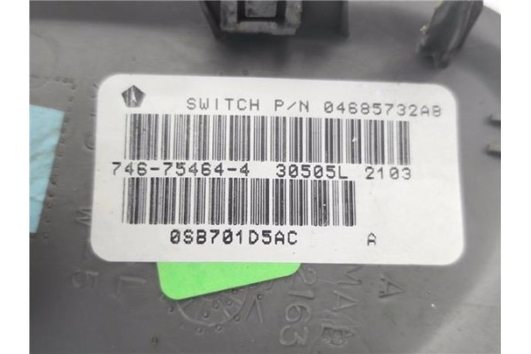 Recambio de mando elevalunas delantero izquierdo para chrysler voyager (rg) 2.4 referencia OEM IAM 4685732AC 0SB701D5AC 04685732