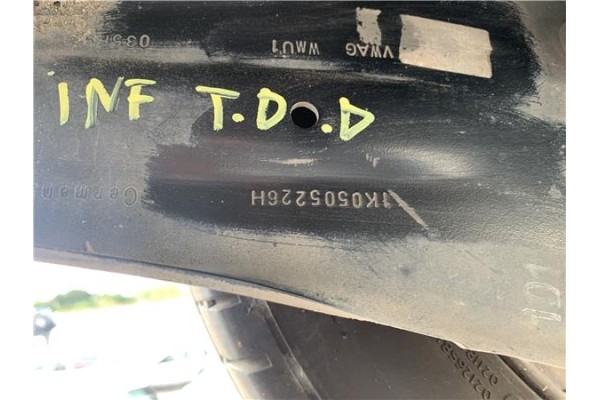 Recambio de brazo inferior trasero derecho para seat leon (1p1) 1.9 tdi referencia OEM IAM 1K0505226H 035F9 