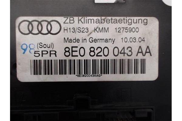 Recambio de mandos calefaccion / a.a. para audi a4 avant (8e) 1.9 tdi (96kw) referencia OEM IAM   