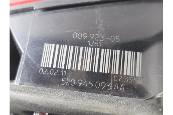 Recambio de piloto porton trasero izquierdo para volkswagen golf vi (5k1) 1.6 advance referencia OEM IAM 5K0945093AA  