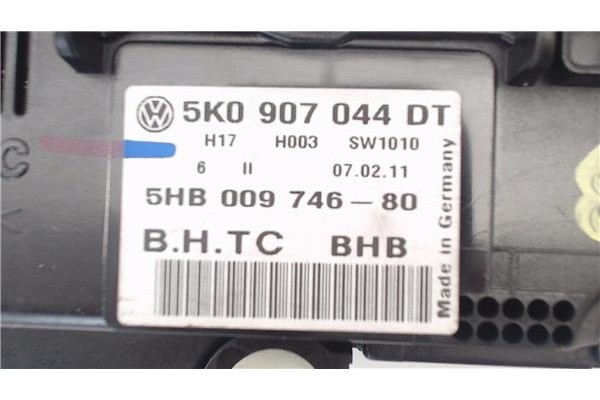Recambio de mandos climatizador para volkswagen golf vi (5k1) 1.6 advance referencia OEM IAM 5K0907044DT  