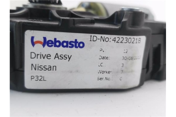 Recambio de motor techo electrico para nissan qashqai (j10) 1.6 360 referencia OEM IAM 4223021B 1731706A 