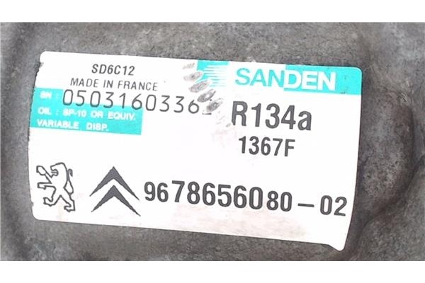 Recambio de compresor aire acond. para citroen c3 picasso 1.6 exclusive referencia OEM IAM 967865608002  