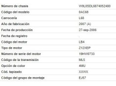 opel corsa d del año 2007