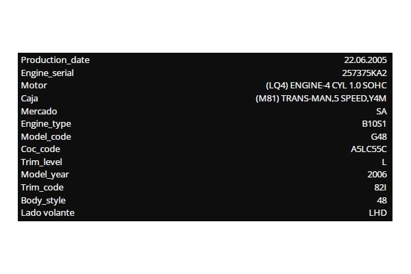 chevrolet matiz del año 2005