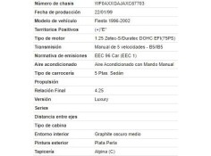 ford fiesta iv (ja_, jb_) del año 1999