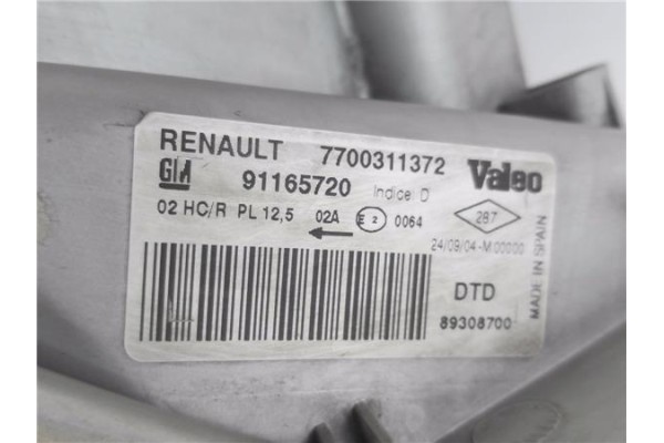 Recambio de faro delantero dcho para nissan primastar furgón (x83) dci 100 referencia OEM IAM 7700311372 91165720 