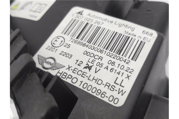 Recambio de faro xenon derecho para mini mini (r56) 1.6 cooper s referencia OEM IAM 1307023267 1,30733E+11 