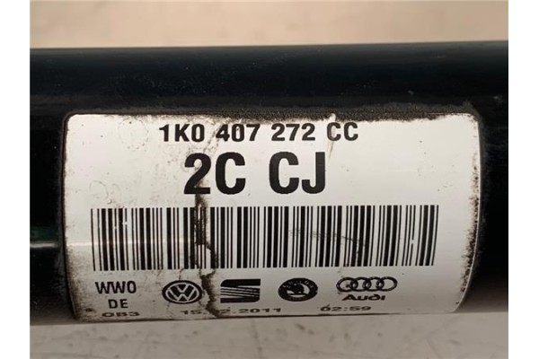 Recambio de palier delantero derecho para volkswagen golf vi (5k1) 1.6 advance referencia OEM IAM 1K0407764KX  