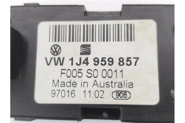Recambio de mando elevalunas delantero izquierdo para seat toledo (1m2) 1.9 tdi referencia OEM IAM 1J4959857 F005S00011 