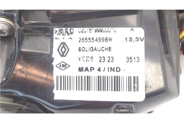 Recambio de piloto trasero izquierdo para renault clio iv 0.9 limited referencia OEM IAM 265554998R  