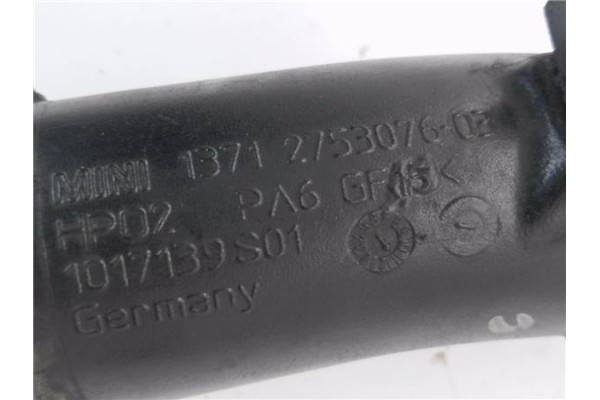 Recambio de tubo intercooler para mini mini (r56) 1.6 cooper s referencia OEM IAM 1371275307603 1017398S01 