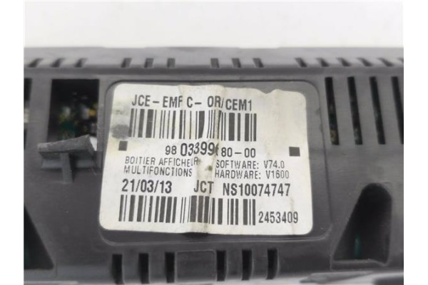 Recambio de reloj horario para citroen jumpy 2.0 hdi 125 fap 27 l1h1 fugón referencia OEM IAM 9803399680  