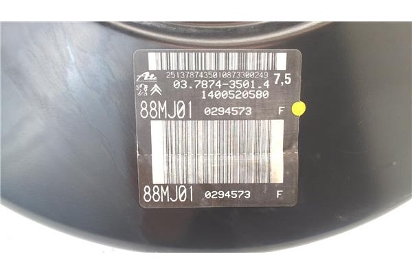 Recambio de servofreno para citroen jumpy 2.0 hdi 125 fap 27 l1h1 fugón referencia OEM IAM 0378743501  