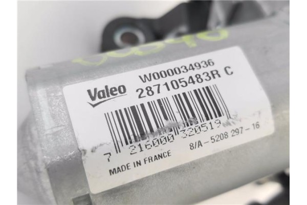 Recambio de motor limpiaparabrisas trasero para renault clio iv 0.9 limited referencia OEM IAM 287105483R W000034936 