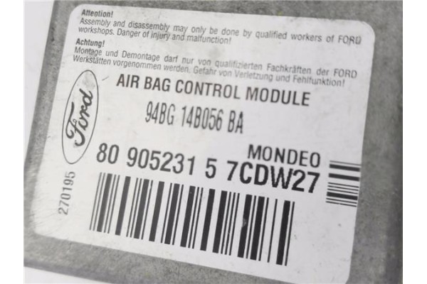 Recambio de centralita airbag para ford mondeo i sedán (gbp) 2.5 i 24v referencia OEM IAM 94BG14B056BA 8090523157 