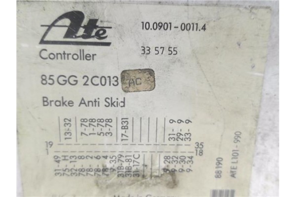 Recambio de centralita abs para ford scorpio 2.8 i referencia OEM IAM 85GG2C013AC 10090100114 