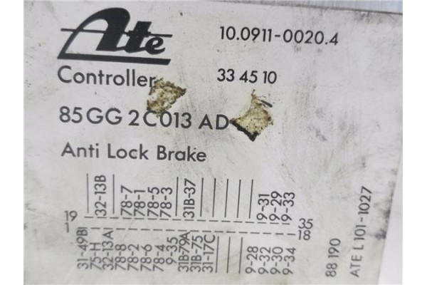 Recambio de centralita abs para ford sierra berlina 2.0 cl referencia OEM IAM 85GG2C013AD 10091100204 
