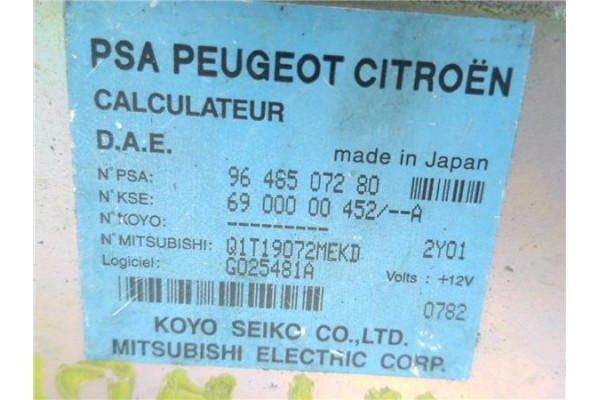 Recambio de centralita para citroen c3 1.4 hdi referencia OEM IAM 9648507280 6900000452A 