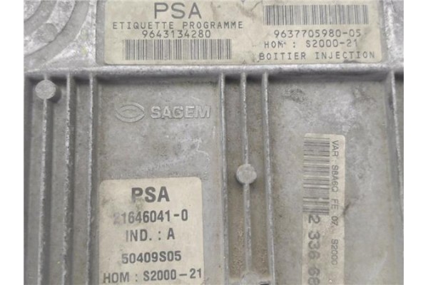 Recambio de centralita para citroen saxo 1.4 vts referencia OEM IAM 9643134280 216460410 