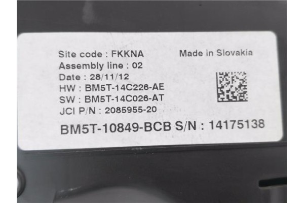 Recambio de cuadro completo para ford c-max (cb7) 1.6 titanium referencia OEM IAM BM5T10849BCB BM5T14C226AE 