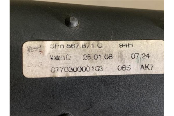 Recambio de bandeja trasero para seat altea xl (5p5) 1.9 family referencia OEM IAM 5P8867871C  