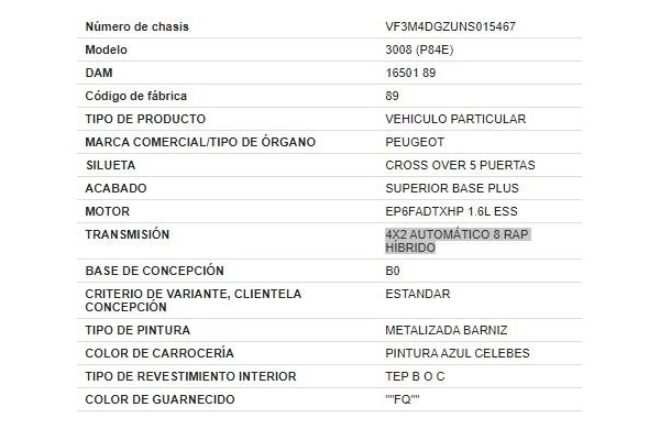 peugeot 3008 del año 2025