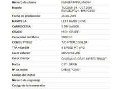 hyundai tucson (jm) del año 2006