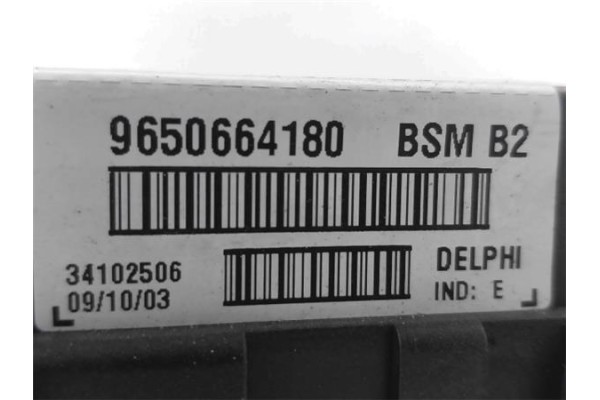 Recambio de caja fusibles/rele para peugeot 307 (3a/c) 2.0 hdi 90 referencia OEM IAM 9650664180 34102506 