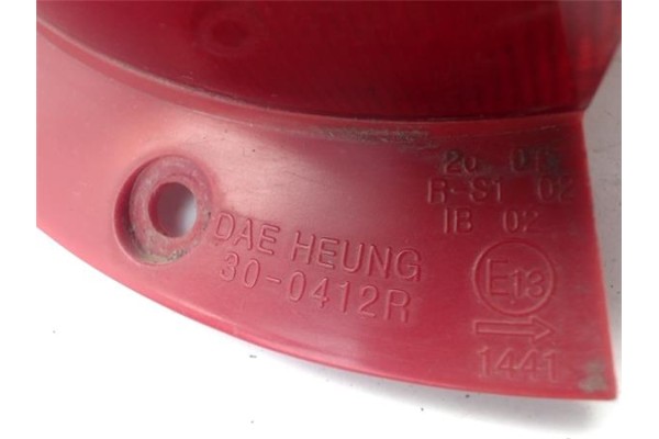 Recambio de piloto trasero derecho para chevrolet matiz 1.0 lpg referencia OEM IAM   