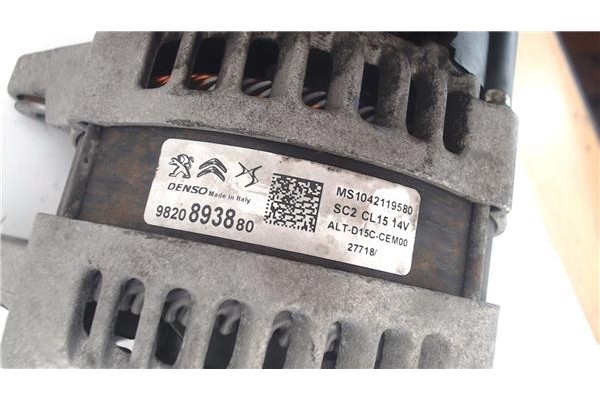 Recambio de alternador para citroen c4 cactus 1.5 business class referencia OEM IAM 9820893880  