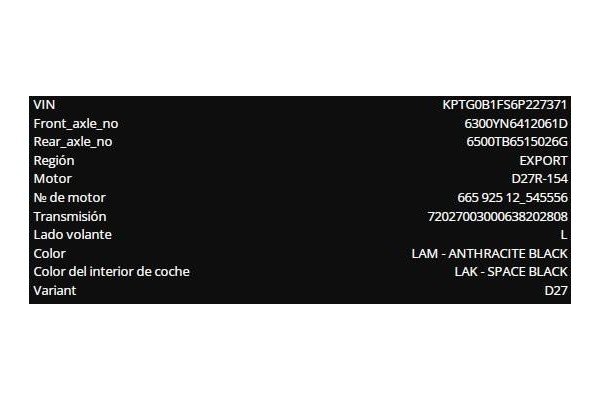 ssangyong rexton del año 2006