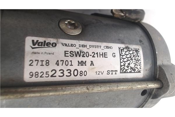 Recambio de motor arranque para citroen c4 cactus 1.5 business class referencia OEM IAM 9674077280  