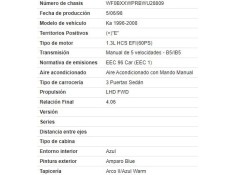 ford ka (ccq) del año 1998