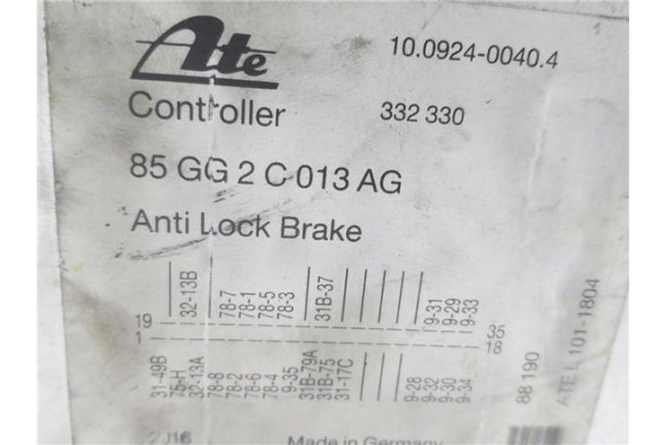 Recambio de centralita para ford sierra berlina 2.0 cl referencia OEM IAM 85GG2C013AG 10092400404 