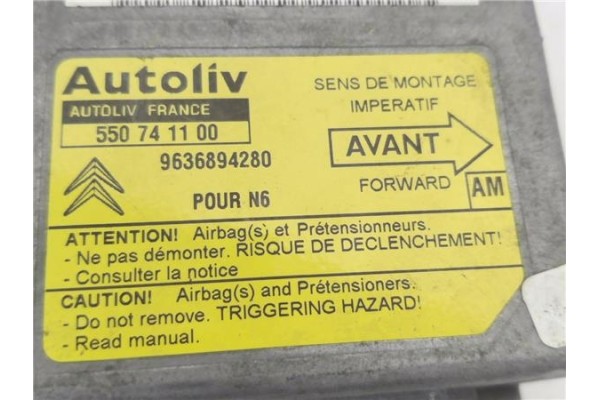Recambio de centralita airbag para citroen xsara berlina referencia OEM IAM 9636894280 550741100 