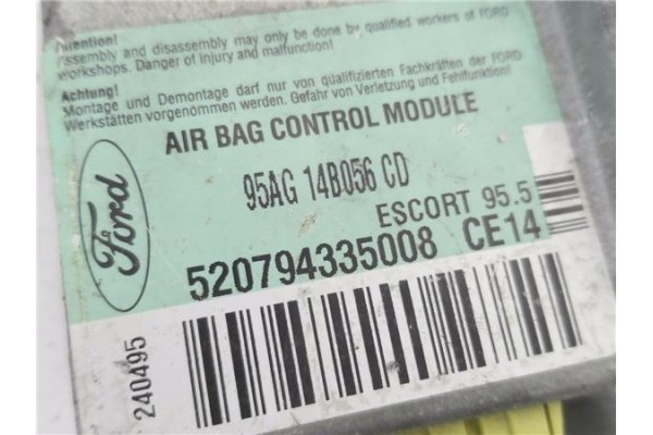Recambio de centralita airbag para ford escort berlina referencia OEM IAM 95AG14B056CD 5,20794E+11 