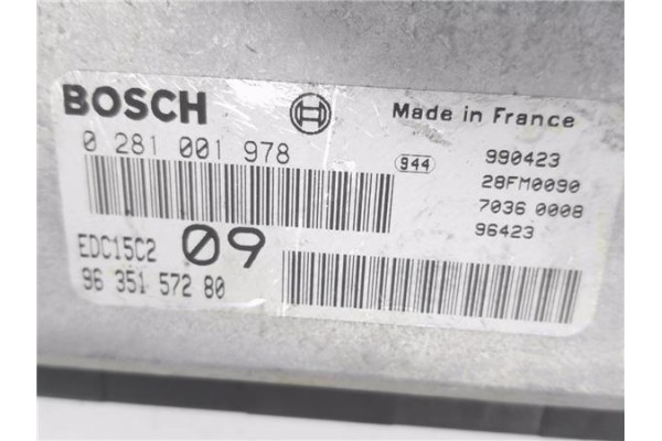 Recambio de centralita para citroen xantia berlina 2.0 hdi 90 referencia OEM IAM 9635157280 281001978 