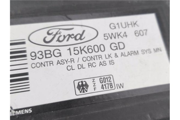 Recambio de centralita para ford mondeo i sedán (gbp) 2.5 i 24v referencia OEM IAM 93BG15K600GD 5WK4607 