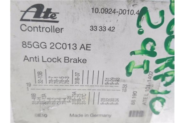 Recambio de centralita abs para ford scorpio ii (gfr, ggr) 2.9 i referencia OEM IAM 85GG2C013AE 10092400104 