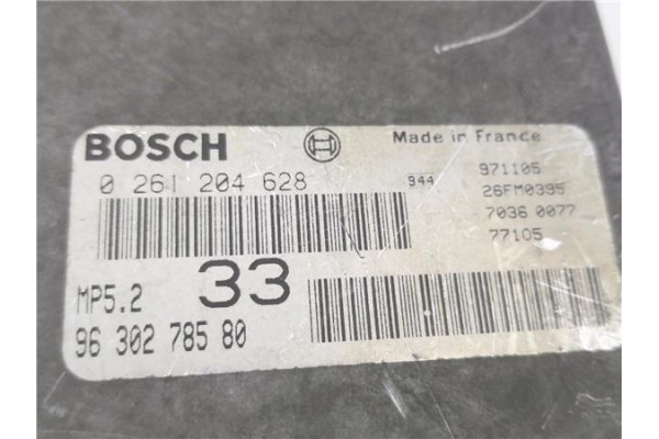 Recambio de centralita para citroen saxo 1.4 vts referencia OEM IAM 9630278580 261204628 