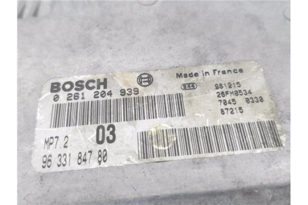 Recambio de centralita para citroen xsara berlina 1.6 i referencia OEM IAM 9633184780 0261204S39 