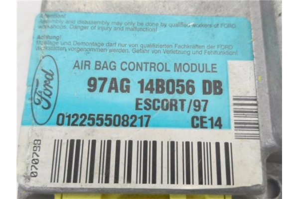Recambio de centralita airbag para ford escort vii (gal, aal, abl) 1.8 d referencia OEM IAM 97AG14B056DB 12255508217 