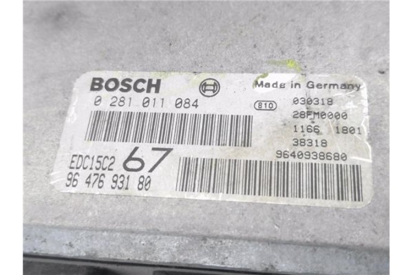 Recambio de centralita para citroen xsara picasso 2.0 hdi referencia OEM IAM 9647693180 281011084 