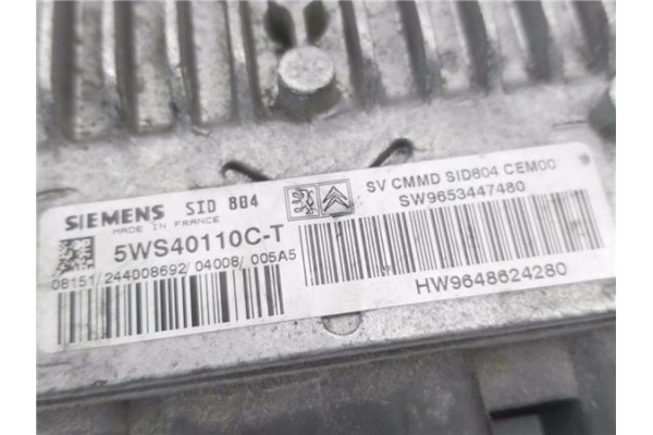 Recambio de centralita para citroen c3 1.4 hdi referencia OEM IAM 9648624280 5WS40110CT 