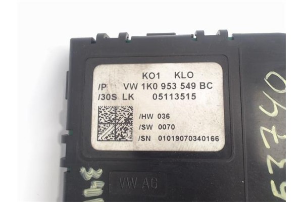 Recambio de centralita para volkswagen caddy (2k) 1.9 kombi referencia OEM IAM 1K0953549BC  