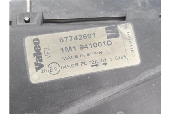 Recambio de faro delantero izquierdo para seat toledo (1m2) 1.9 tdi referencia OEM IAM 1M1941015  